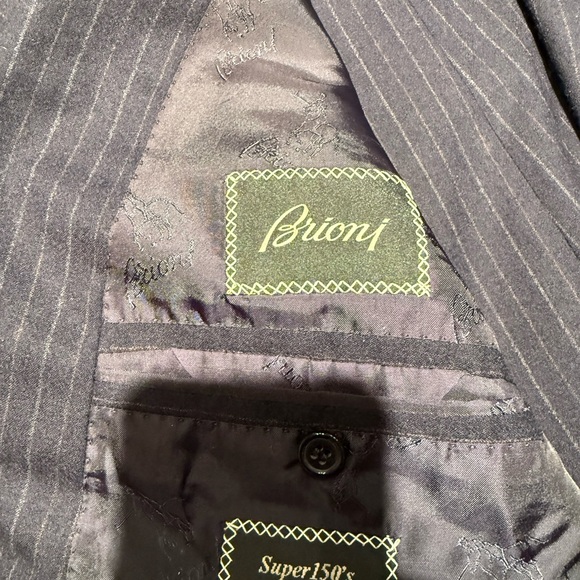 Brioni Navy Pinstripe Suit - Picture 8 of 10